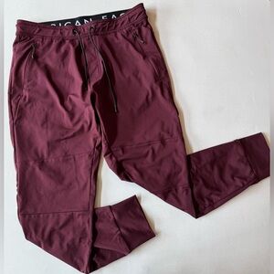 American Eagle Outfitters Men’s M Joggers 2020 Polyester Zip Pockets Cuffed Hem